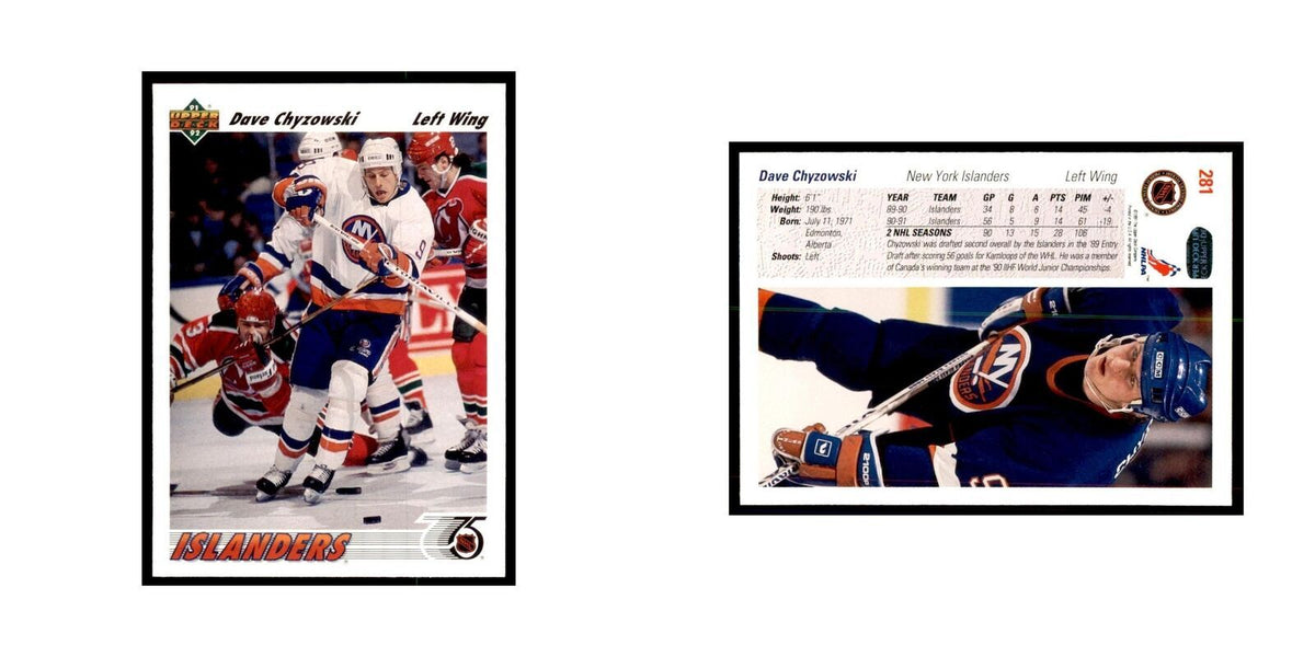 1991 Upper Deck Dave Chyzowski Hockey Cards #281