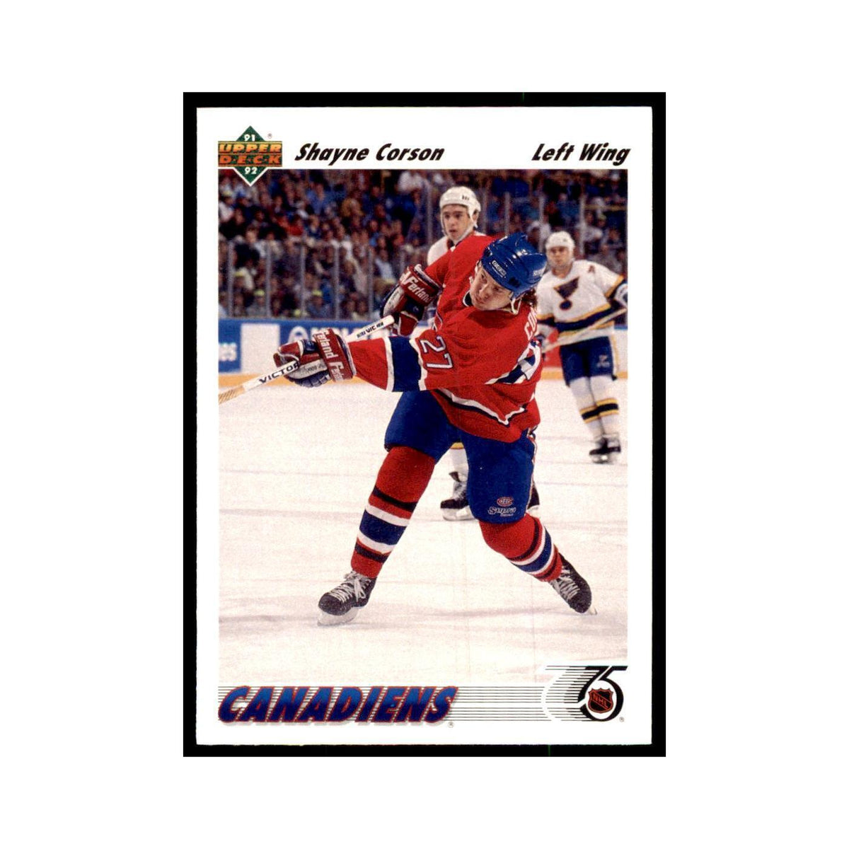 1991 Upper Deck Shayne Corson Hockey Cards #282