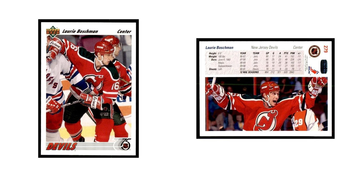 1991 Upper Deck Laurie Boschman Hockey Cards #279