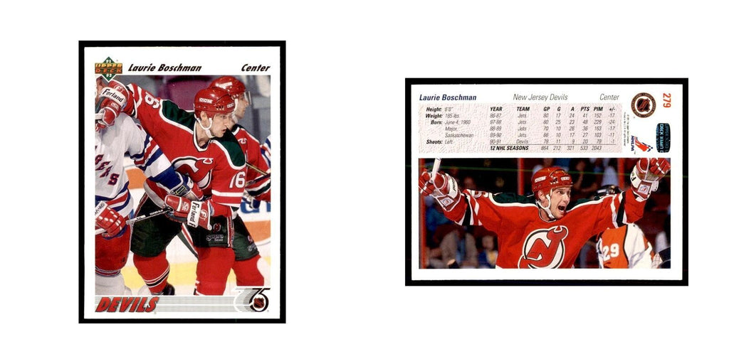1991 Upper Deck Laurie Boschman Hockey Cards #279