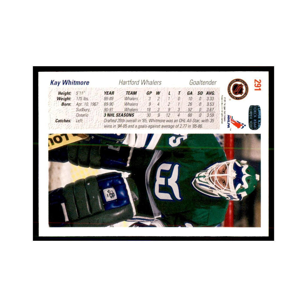 1991 Upper Deck Kay Whitmore Hockey Cards #291
