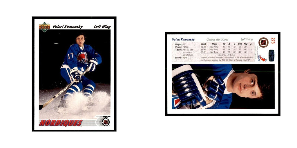 1991 Upper Deck Valeri Kamensky Hockey Cards #273