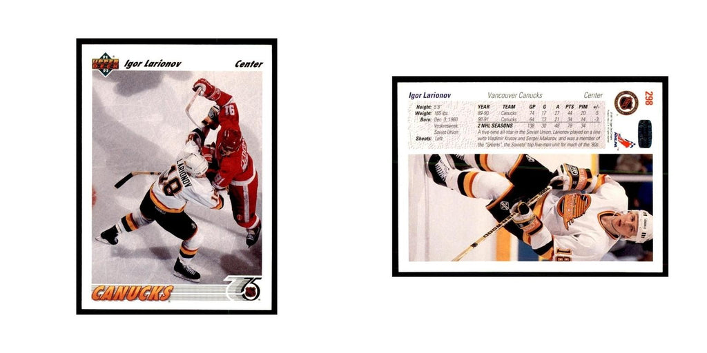 1991 Upper Deck Igor Larionov Hockey Cards #298