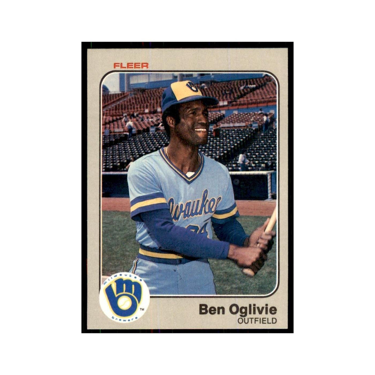 1983 Fleer Ben Oglivie Baseball Cards #43
