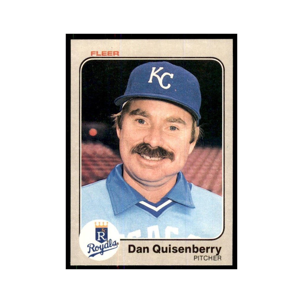 1983 Fleer Dan Quisenberry Baseball Cards #122
