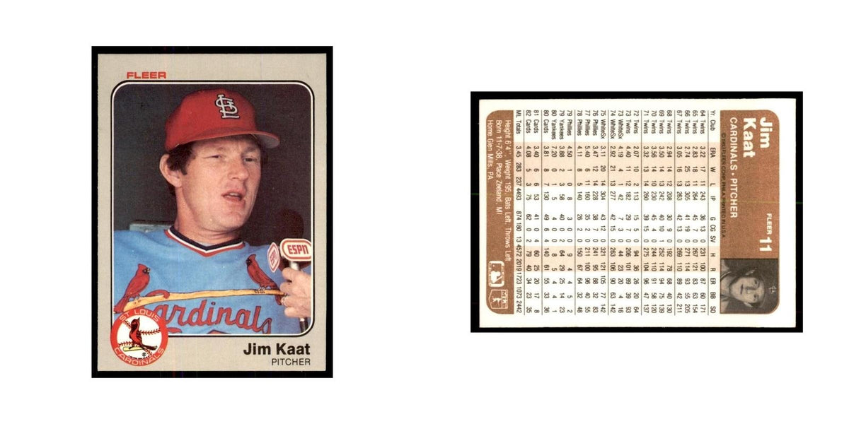 1983 Fleer Jim Kaat Baseball Cards #11