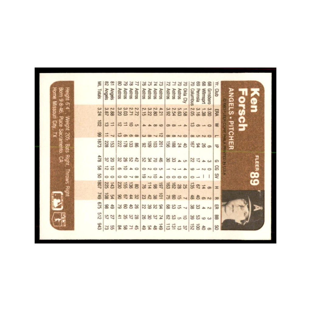 1983 Fleer Ken Forsch Baseball Cards #89
