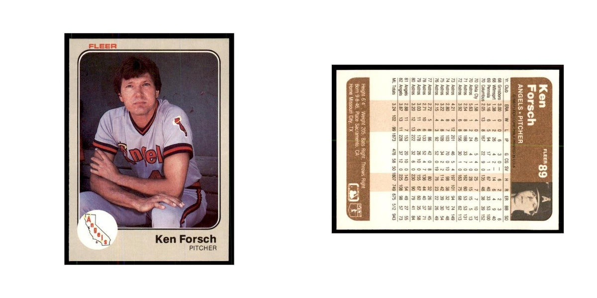 1983 Fleer Ken Forsch Baseball Cards #89