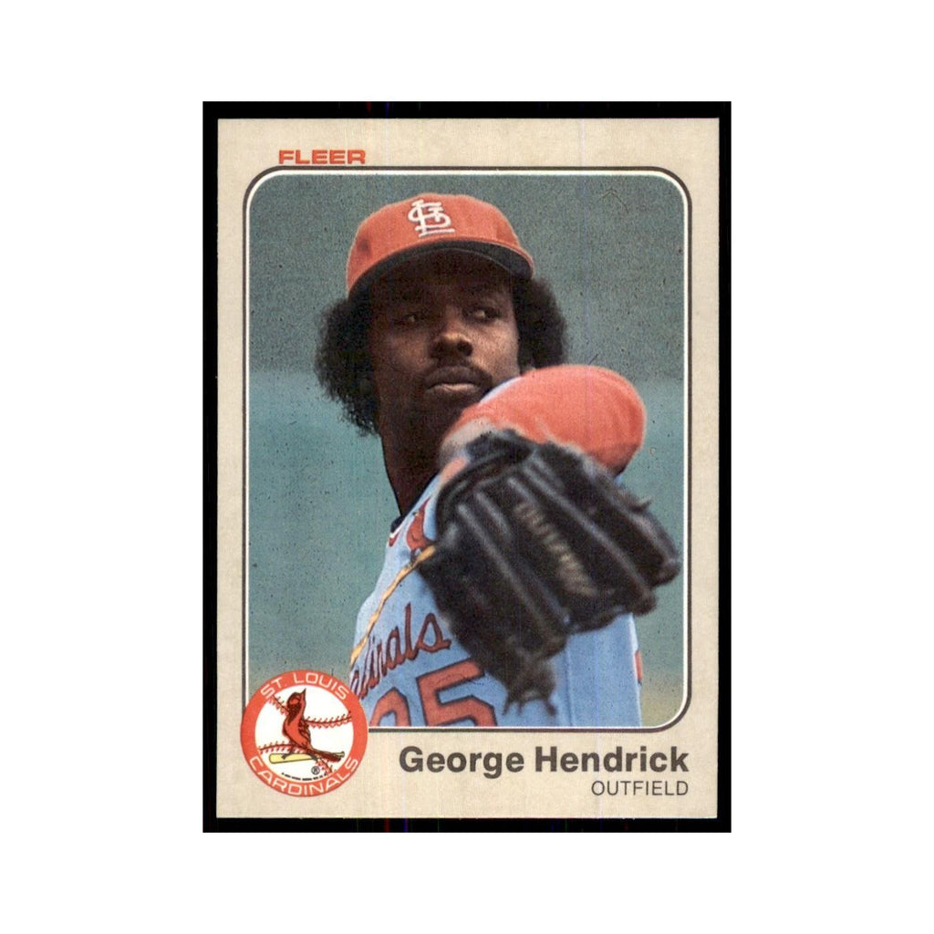1983 Fleer George Hendrick Baseball Cards #7
