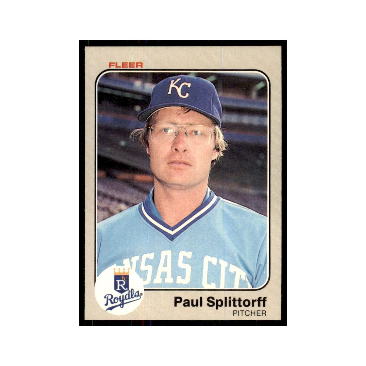 1983 Fleer Paul Splittorff Baseball Cards #124