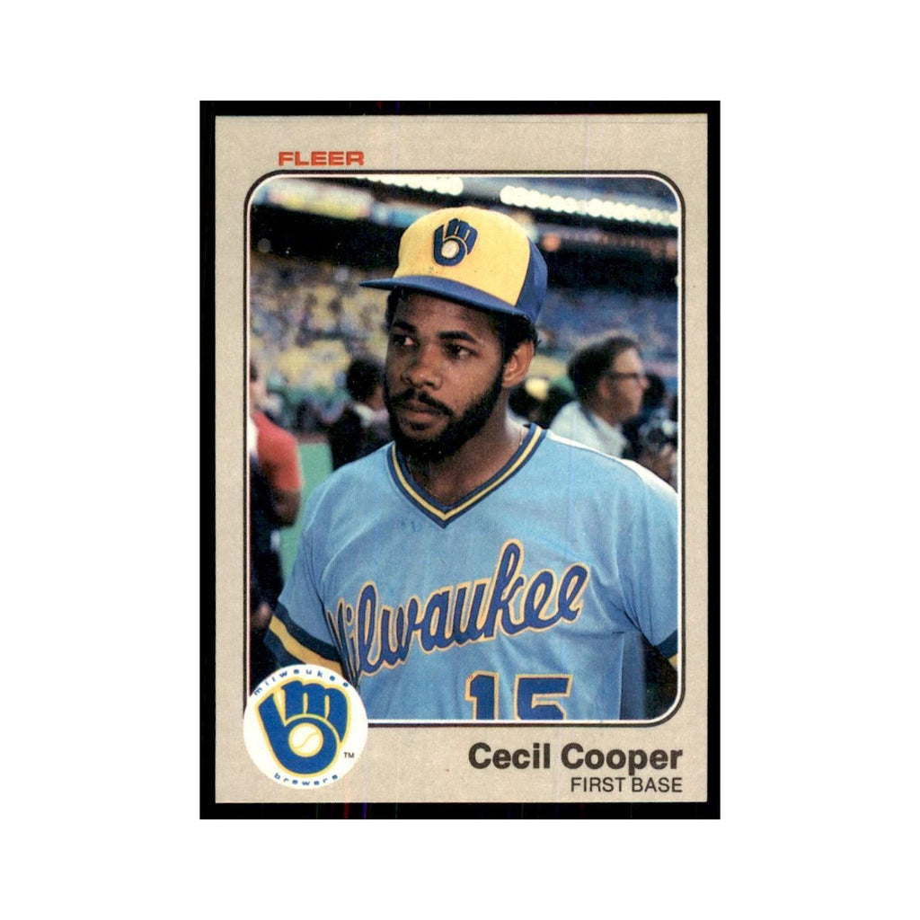 1983 Fleer Cecil Cooper Baseball Cards #30