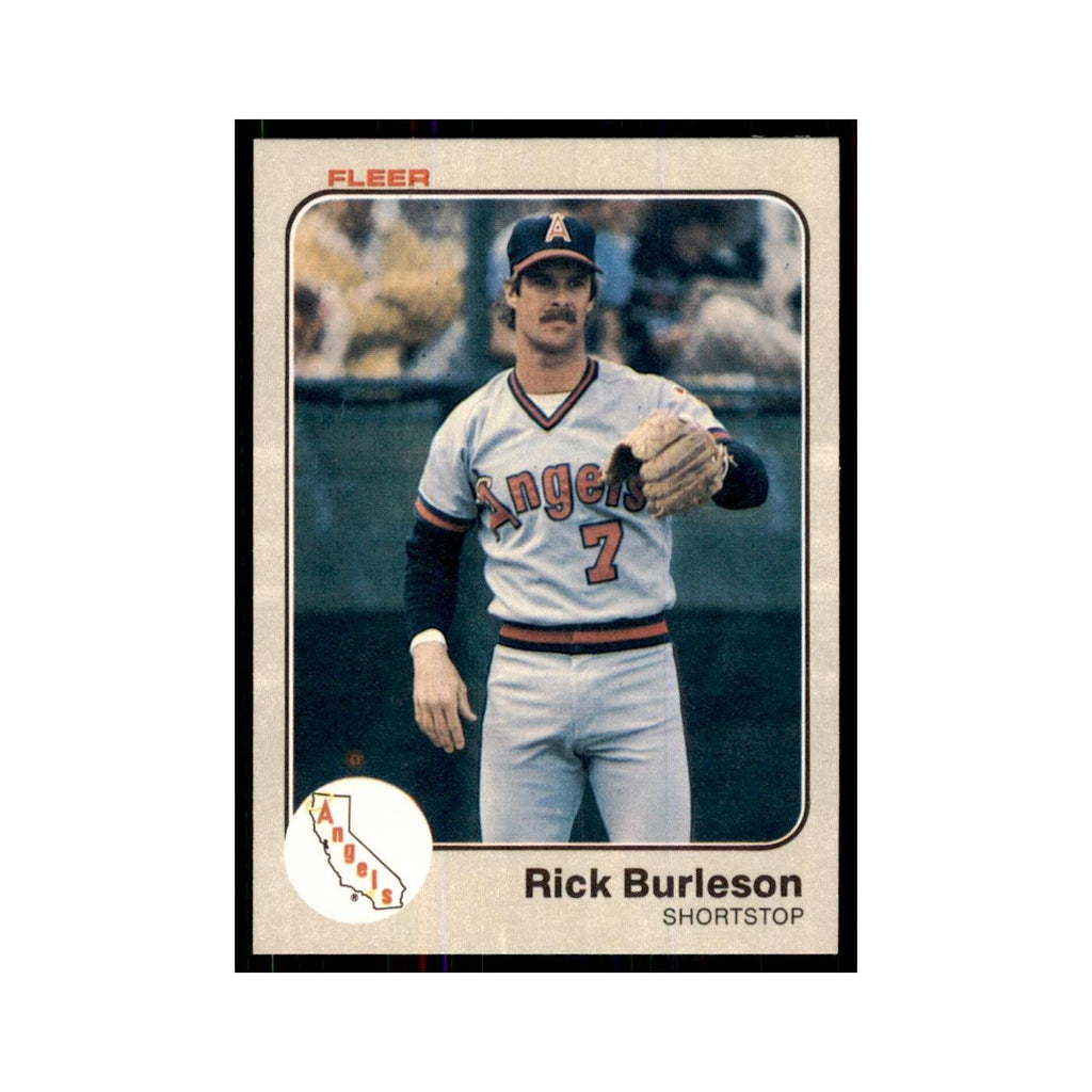 1983 Fleer Rick Burleson Baseball Cards #80