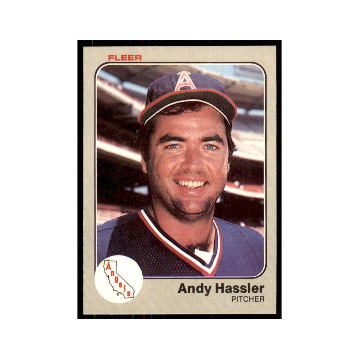 1983 Fleer Andy Hassler Baseball Cards #92