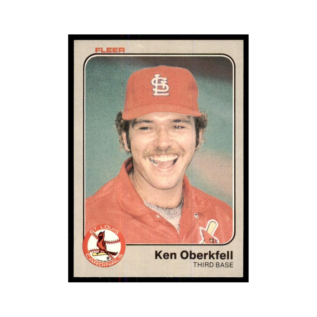 1983 Fleer Ken Oberkfell Baseball Cards #17