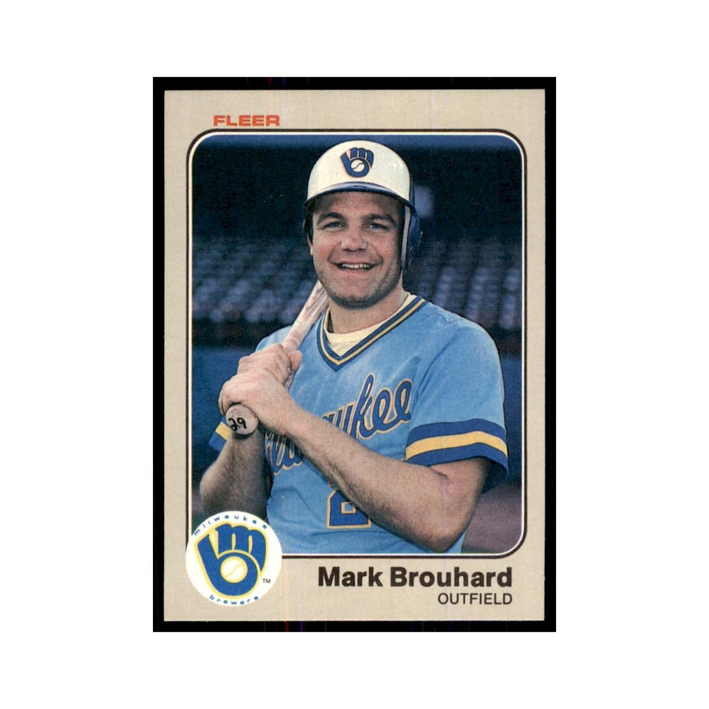 1983 Fleer Mark Brouhard Baseball Cards #28