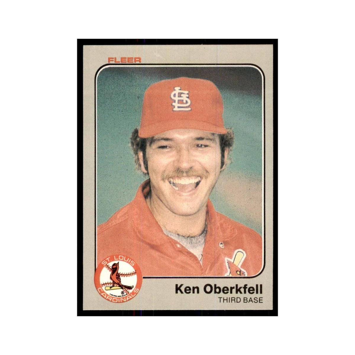 1983 Fleer Ken Oberkfell Baseball Cards #17