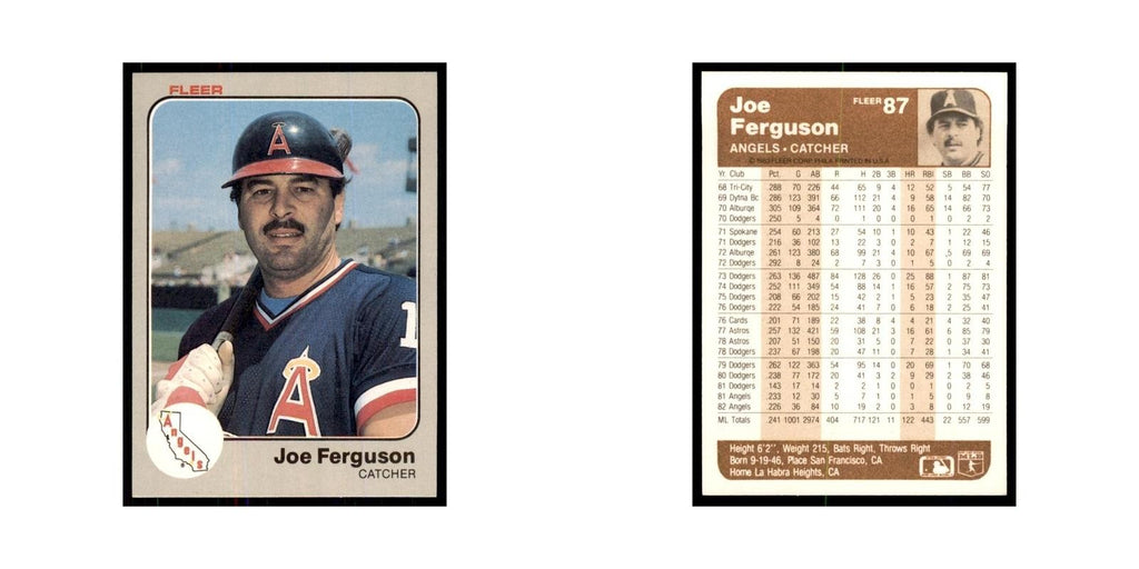 1983 Fleer Joe Ferguson Baseball Cards #87