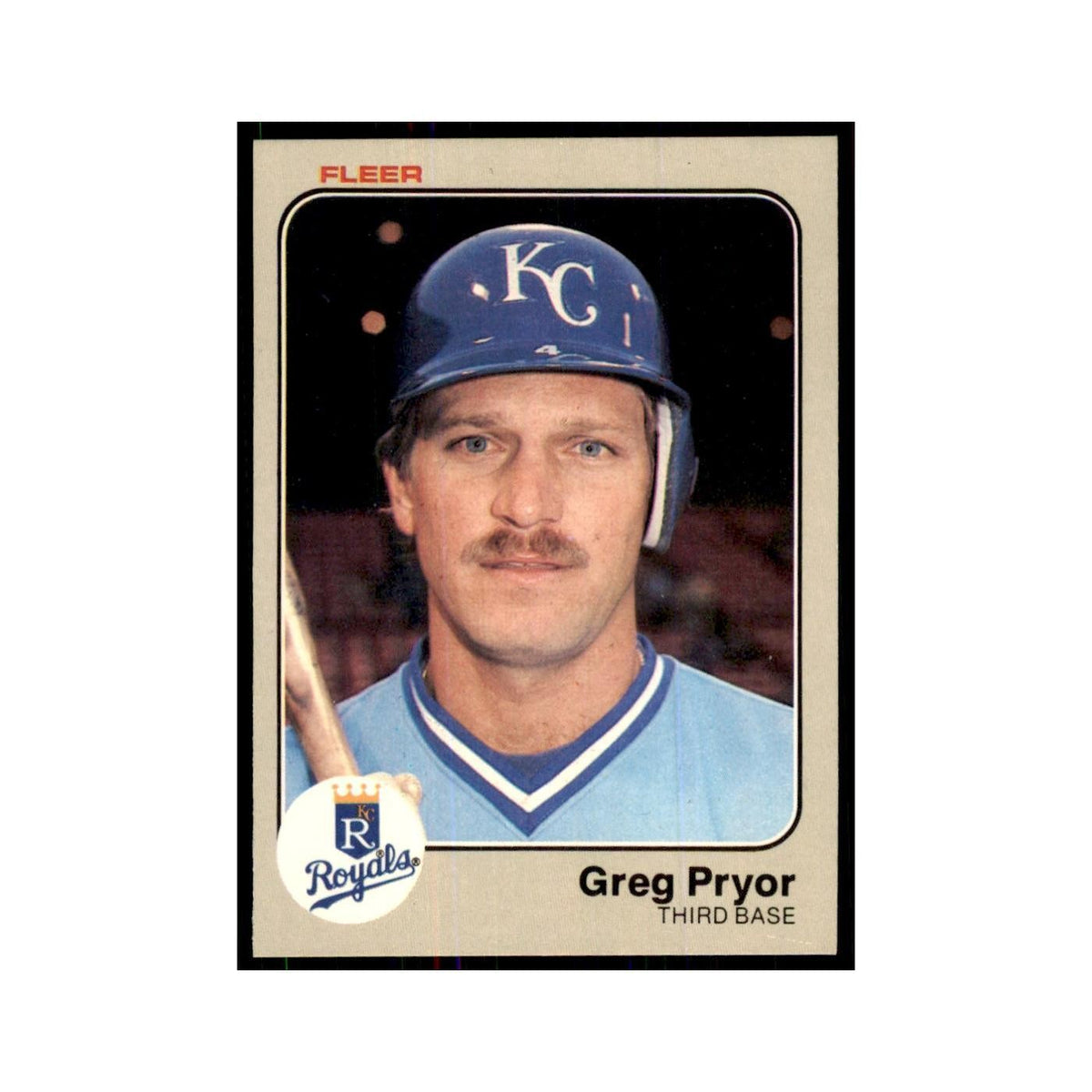 1983 Fleer Greg Pryor Baseball Cards #121
