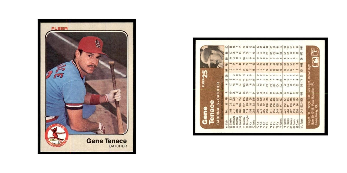1983 Fleer Gene Tenace Baseball Cards #25