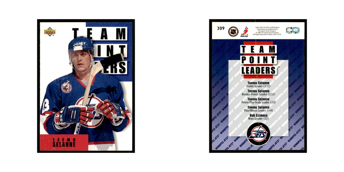 1993 Upper Deck Teemu Selanne Hockey Cards #309