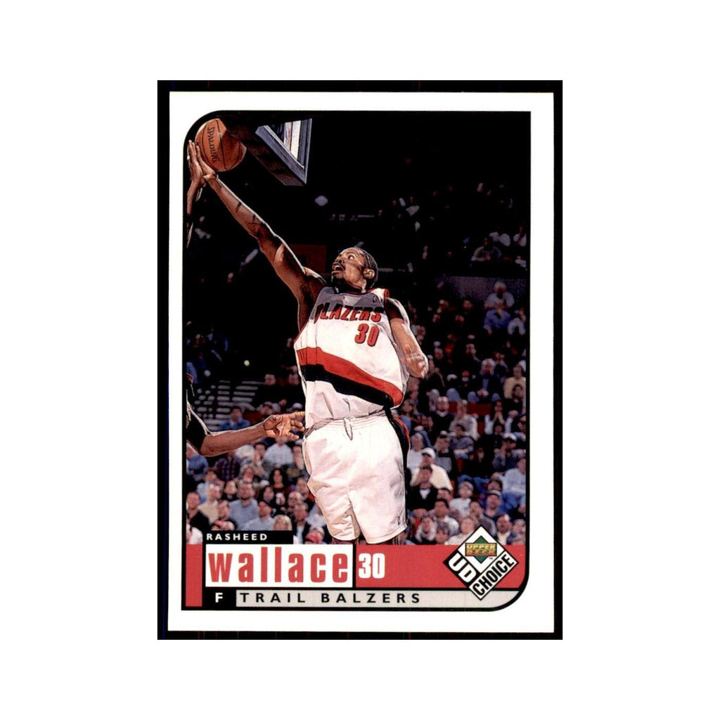1998 UD Choice Rasheed Wallace Basketball Cards #118