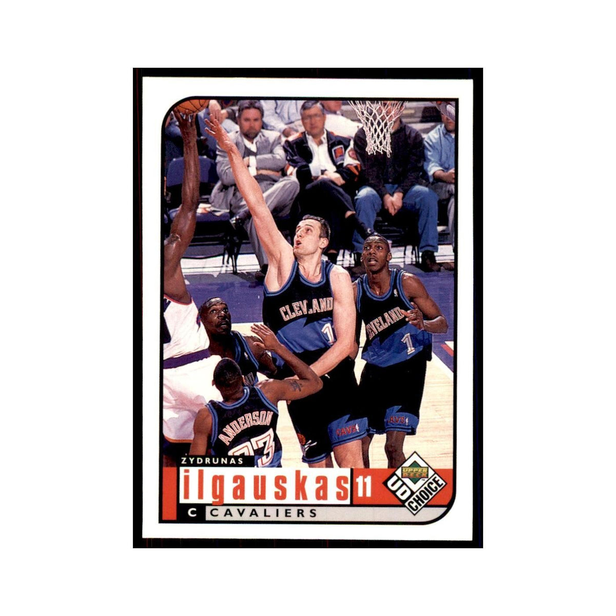 1998 UD Choice Zydrunas Ilgauskas Basketball Cards #26