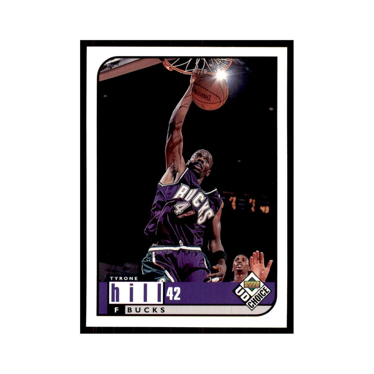 1998 UD Choice Tyrone Hill Basketball Cards #81