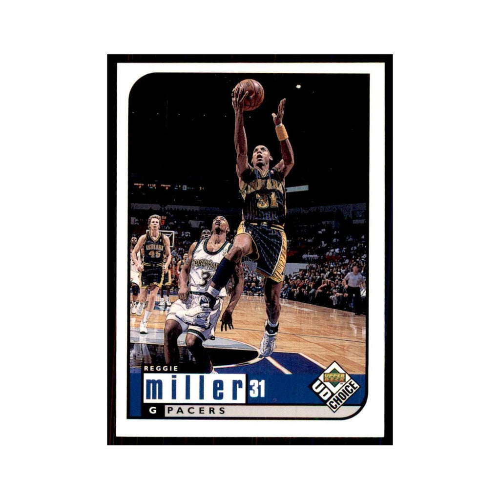 1998 UD Choice Reggie Miller Basketball Cards #56