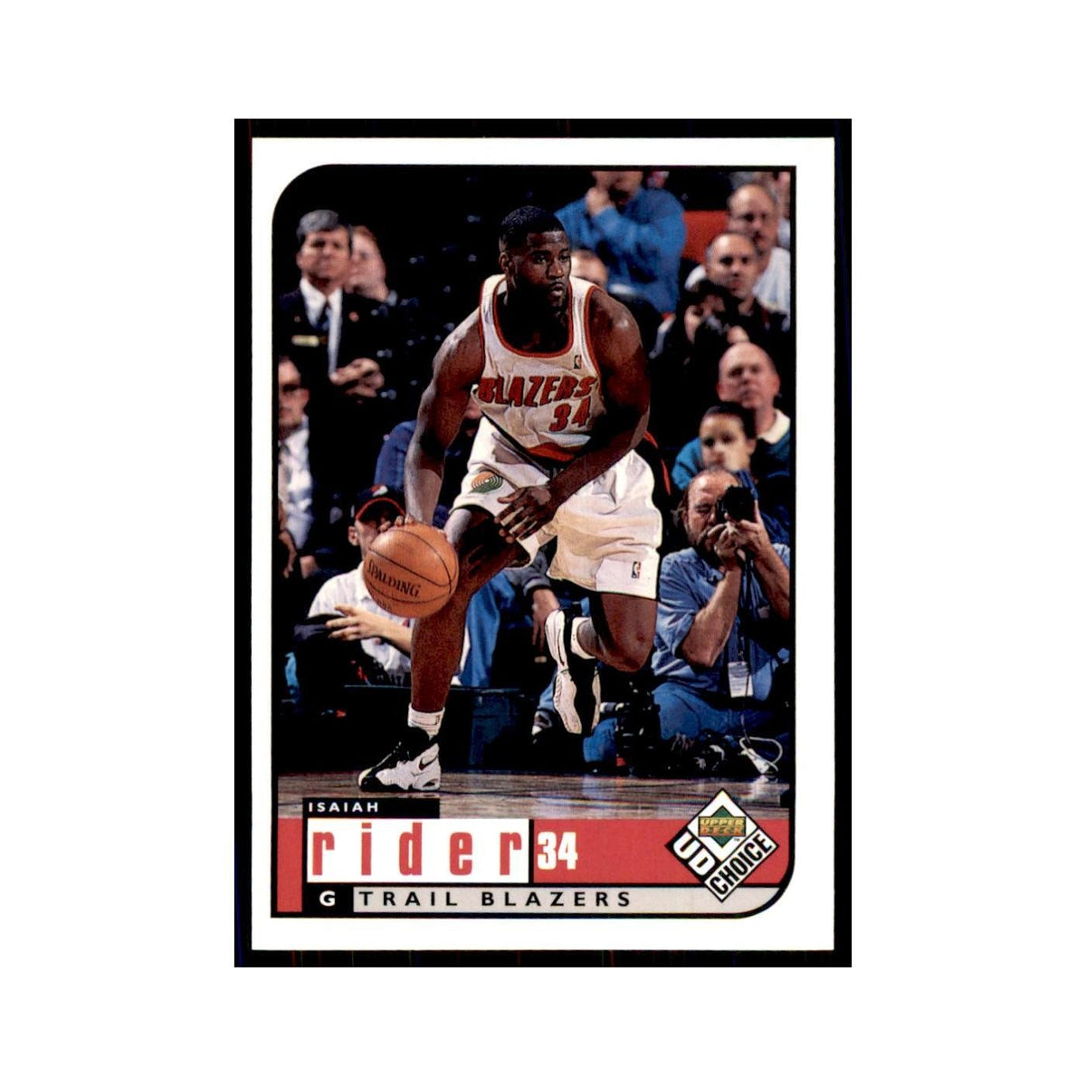 1998 UD Choice Isaiah Rider Basketball Cards #117
