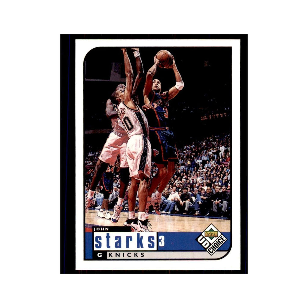 1998 UD Choice John Starks Basketball Cards #97