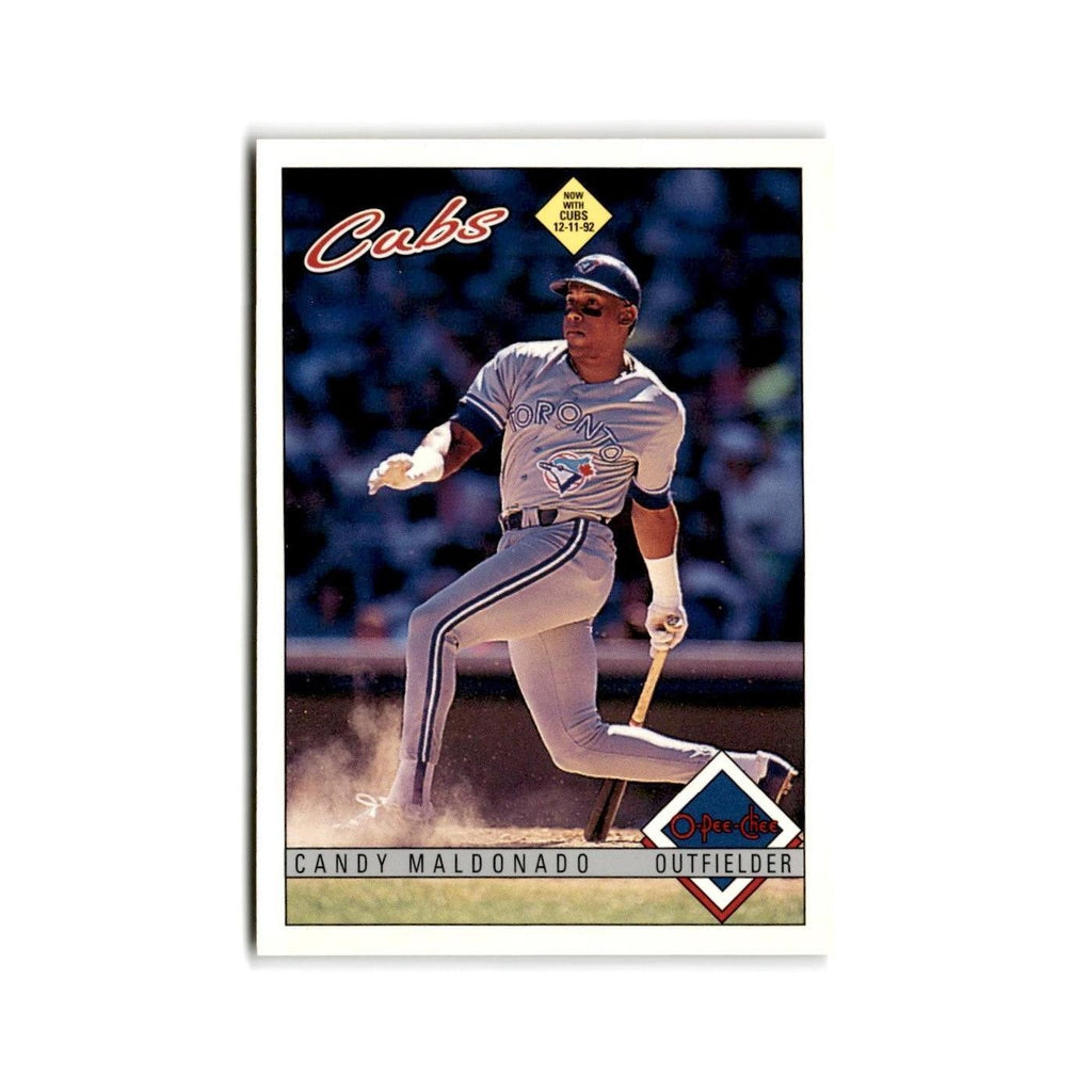 Candy Maldonado 1993 O-Pee-Chee #382 Chicago Cubs Baseball Card NM