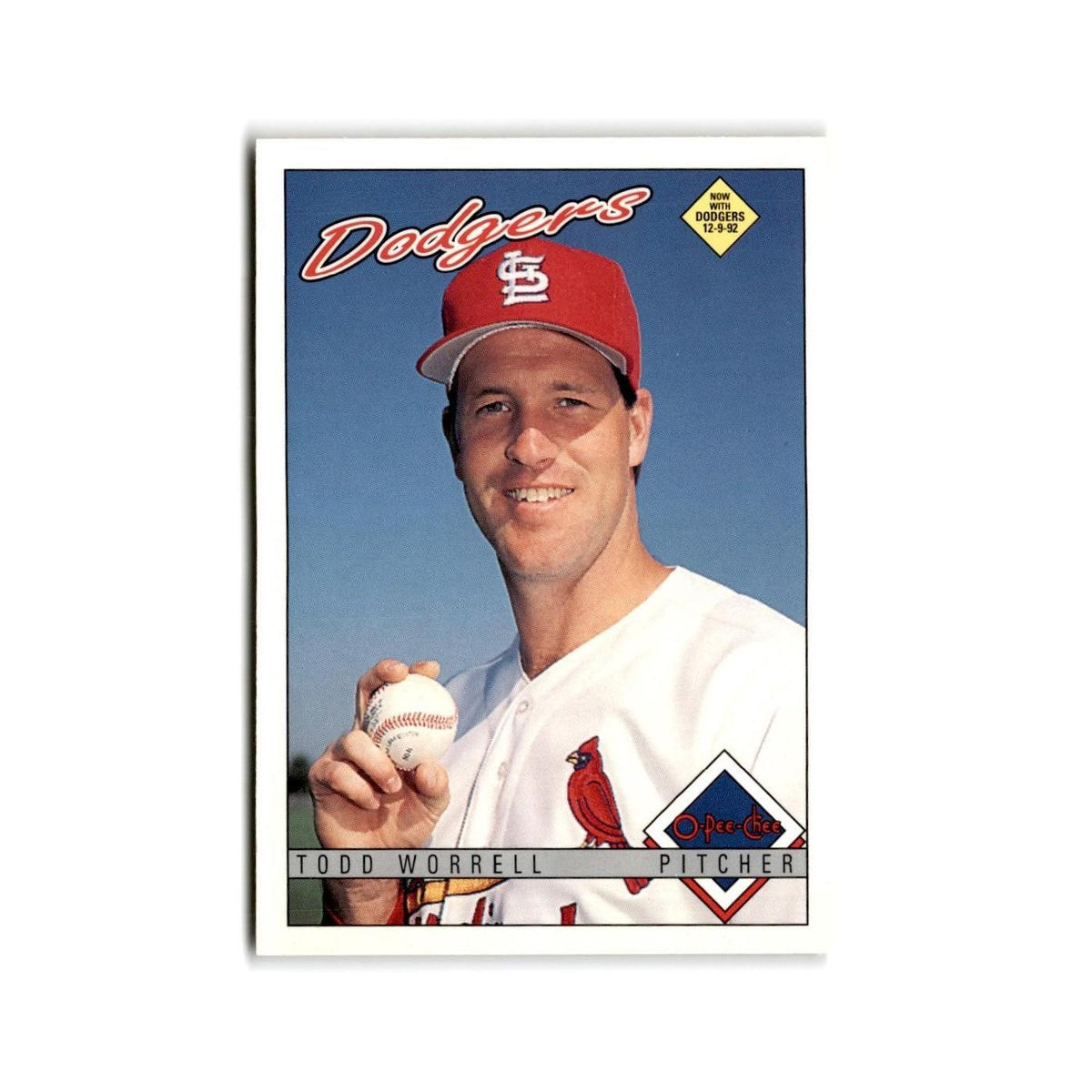 Todd Worrell 1993 O-Pee-Chee #374 Los Angeles Dodgers Baseball Card NM