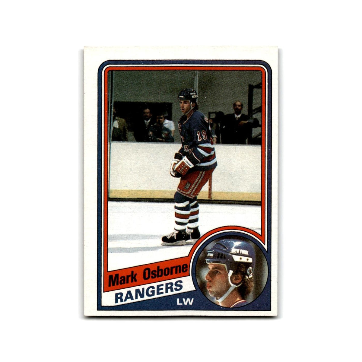 1984 Topps Mark Osborne New York Rangers #110