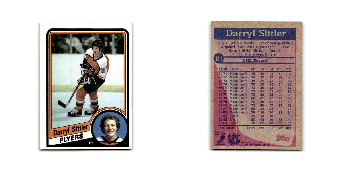 1984 Topps Darryl Sittler Philadelphia Flyers #121