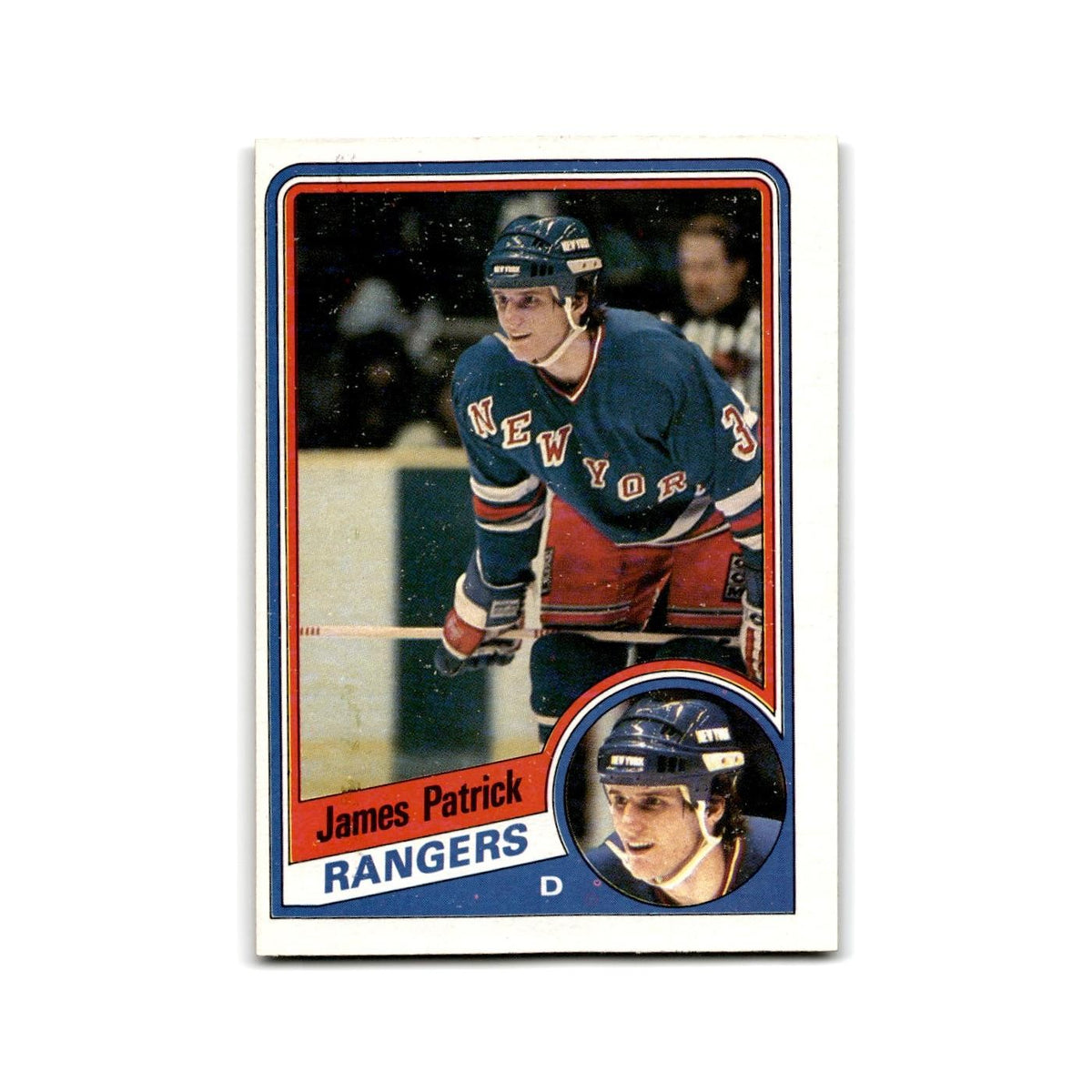 1984 Topps James Patrick RC New York Rangers #112