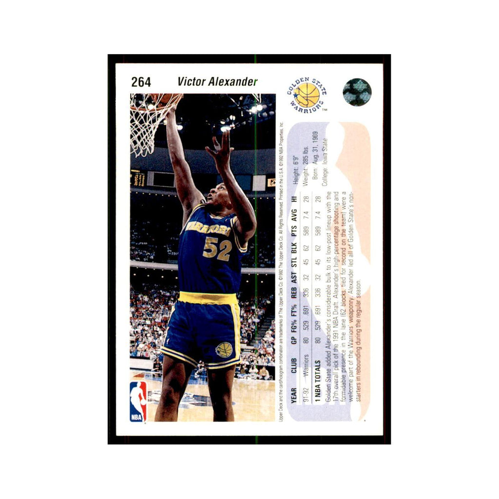 1992 Upper Deck Victor Alexander Basketball Cards #264