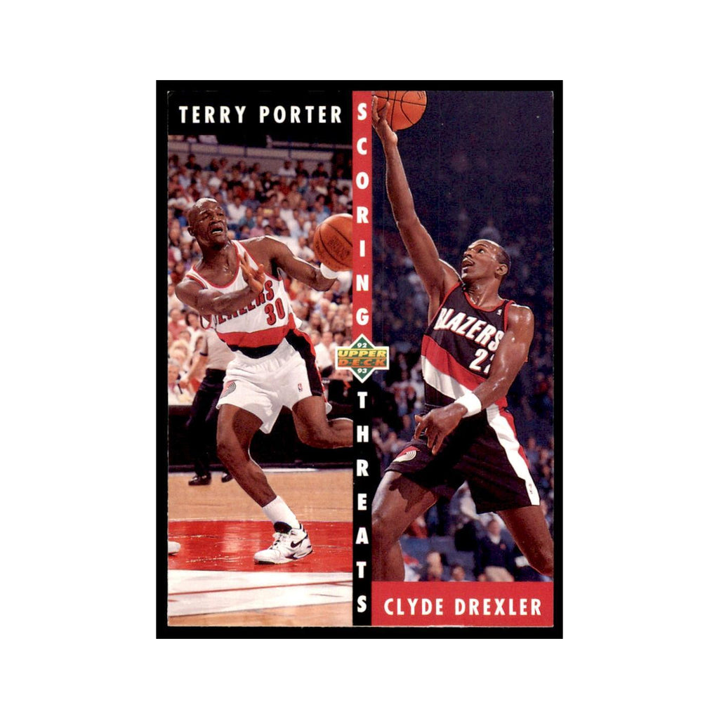 1992 Upper Deck Terry Porter/Clyde Drexler Basketball Cards #503