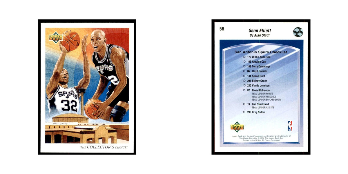 1992 Upper Deck Sean Elliott Basketball Cards #56