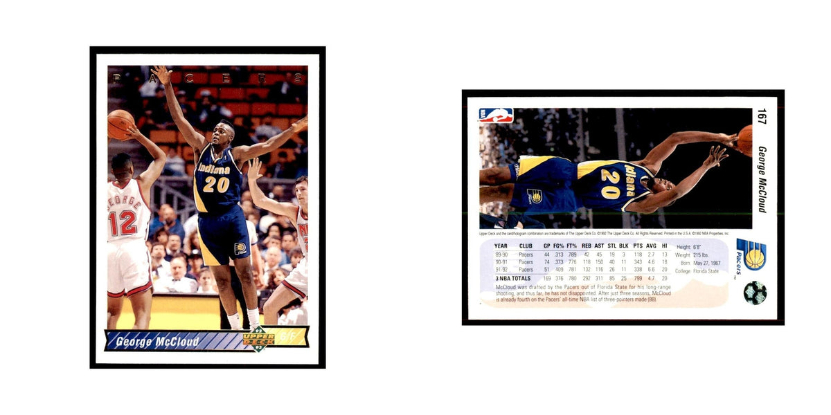 1992 Upper Deck George McCloud Basketball Cards #167