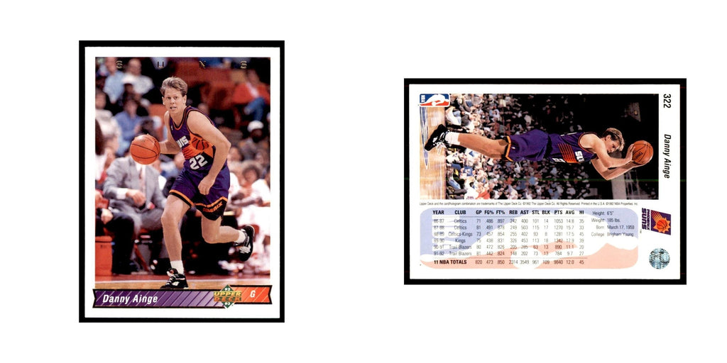 1992 Upper Deck Danny Ainge Basketball Cards #322
