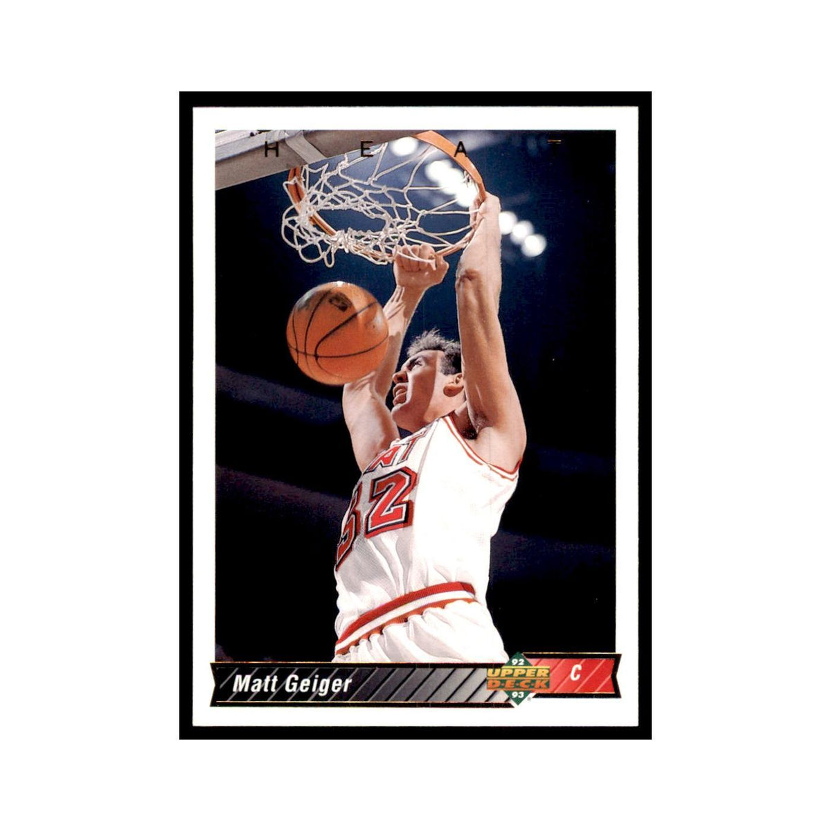 1992 Upper Deck Matt Geiger Basketball Cards #381