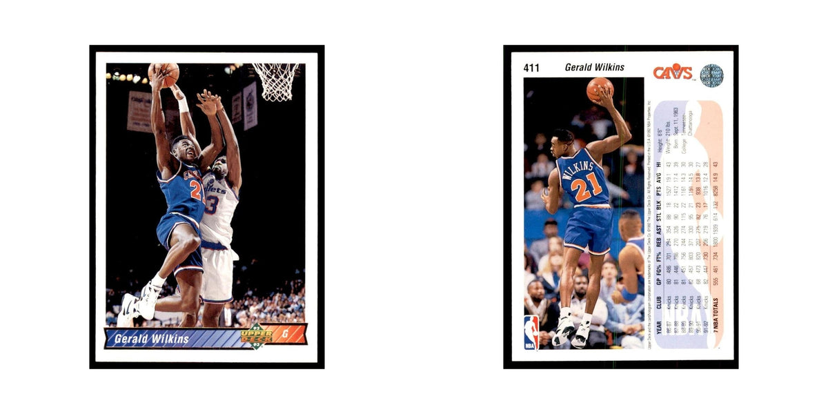 1992 Upper Deck Gerald Wilkins Basketball Cards #411