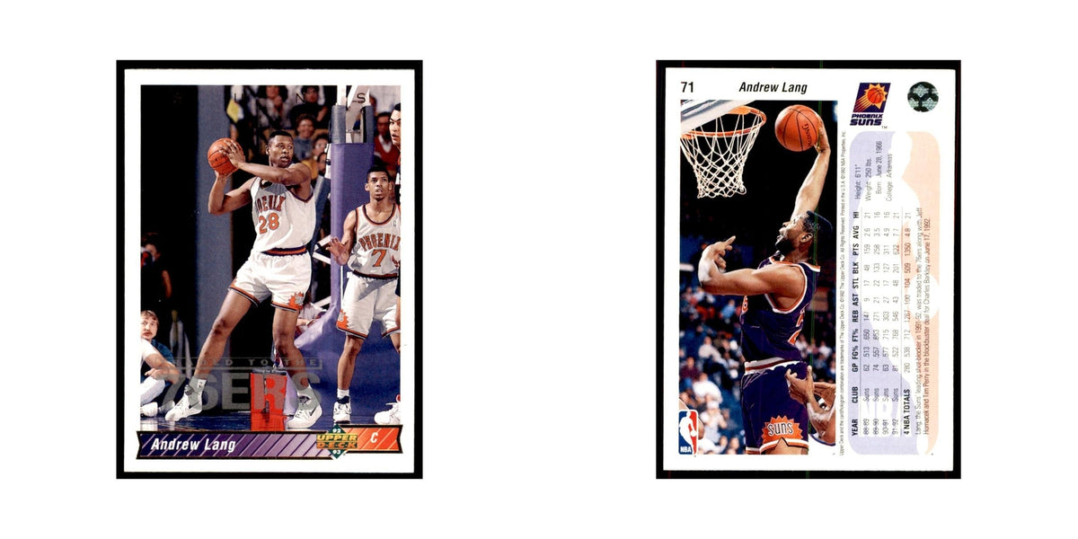 1992 Upper Deck Andrew Lang Basketball Cards #71