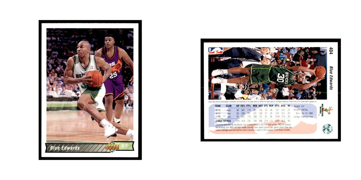 1992 Upper Deck Blue Edwards Basketball Cards #404