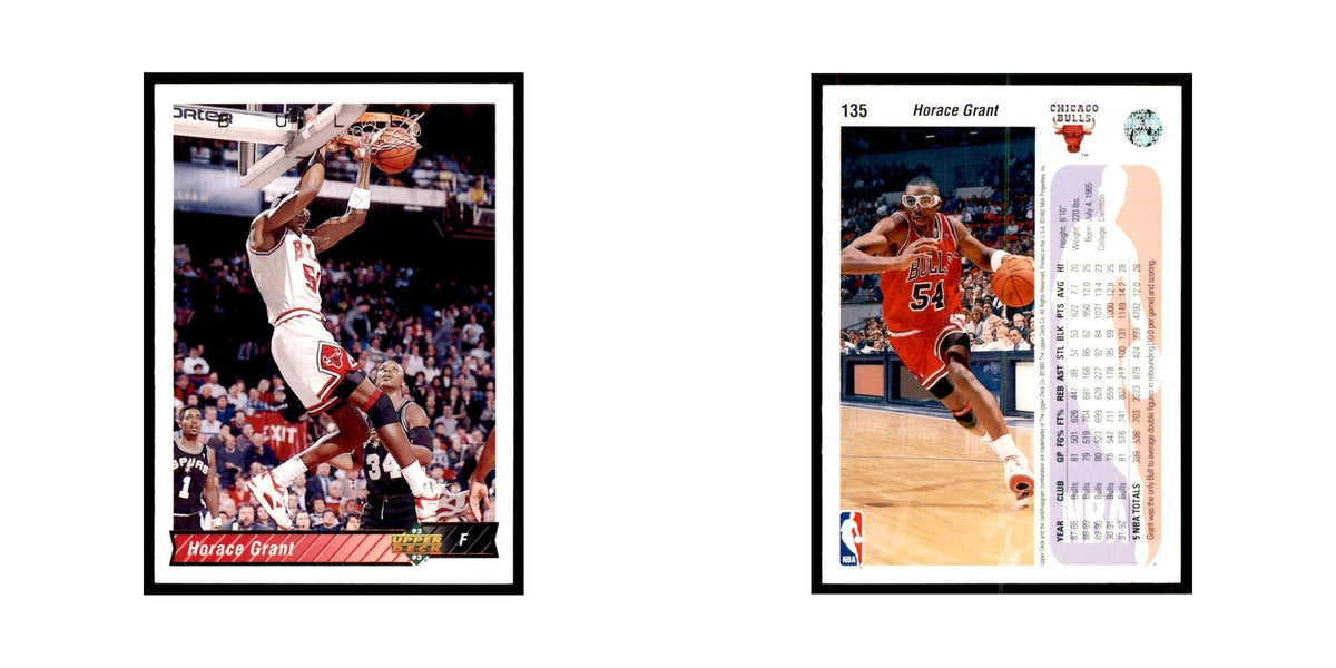 1992 Upper Deck Horace Grant Basketball Cards #135