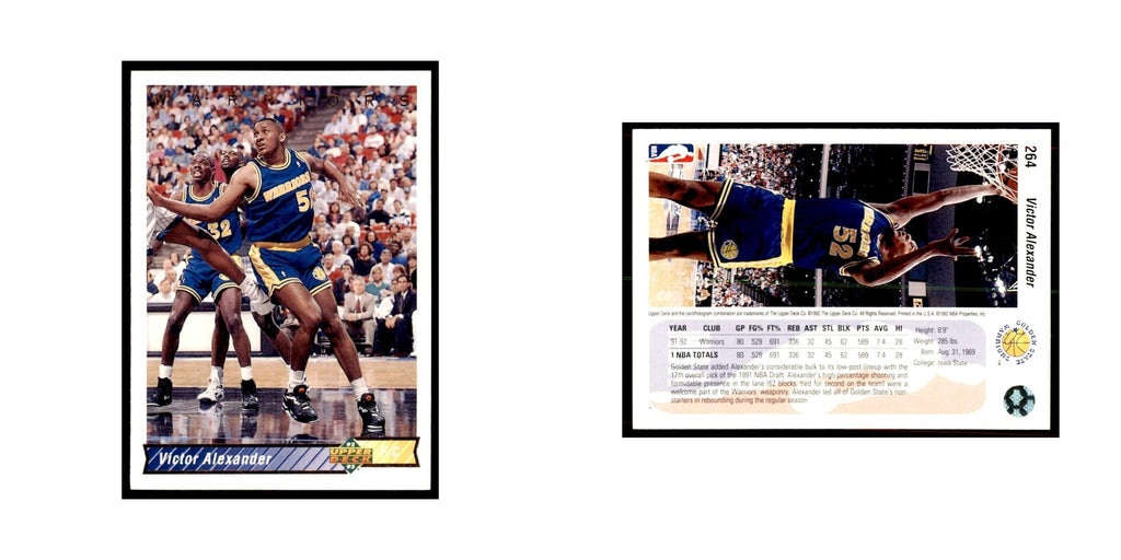 1992 Upper Deck Victor Alexander Basketball Cards #264
