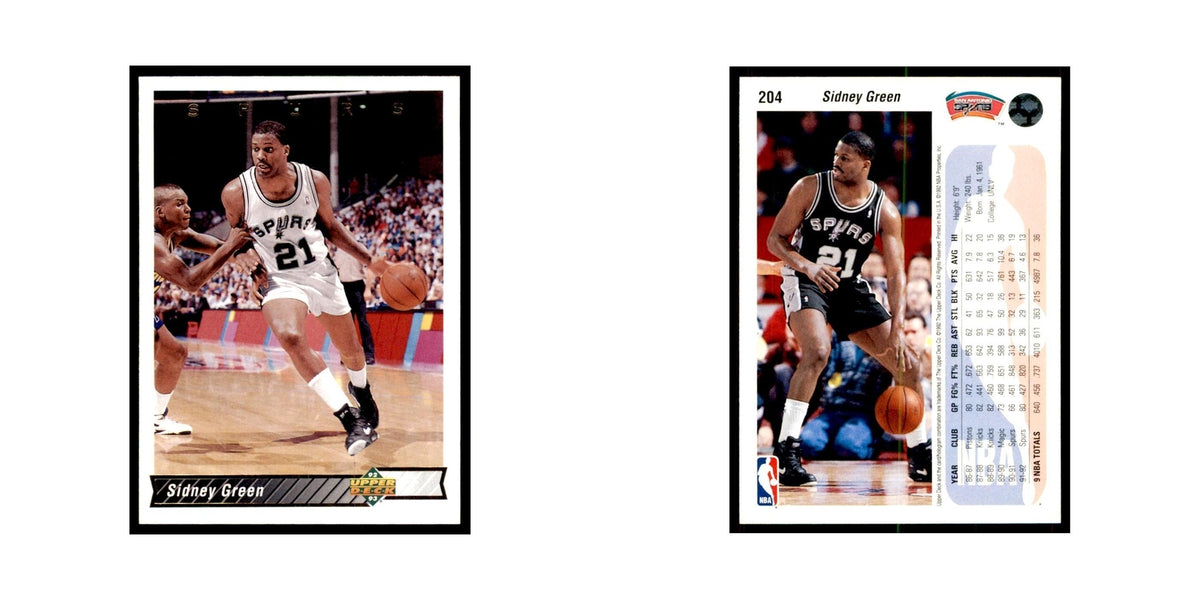 1992 Upper Deck Sidney Green Basketball Cards #204