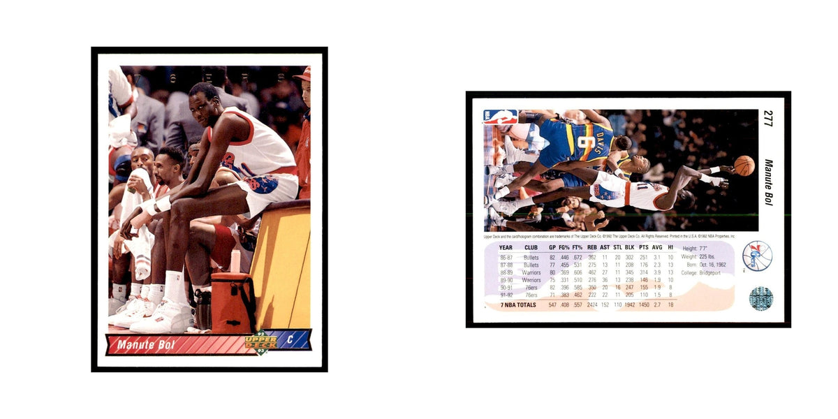 1992 Upper Deck Manute Bol Basketball Cards #277