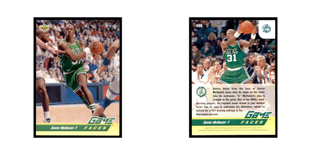 1992 Upper Deck Xavier McDaniel Basketball Cards #490