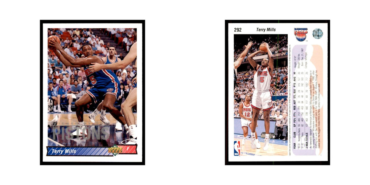 1992 Upper Deck Terry Mills Basketball Cards #292
